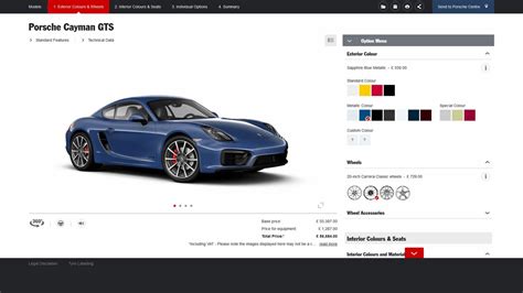 Porsche Car Configurator .